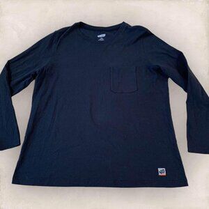 Duluth Trading 40 Grit Pocket T-Shirt Men’s Size 2XL Black Cotton Long Sleeve